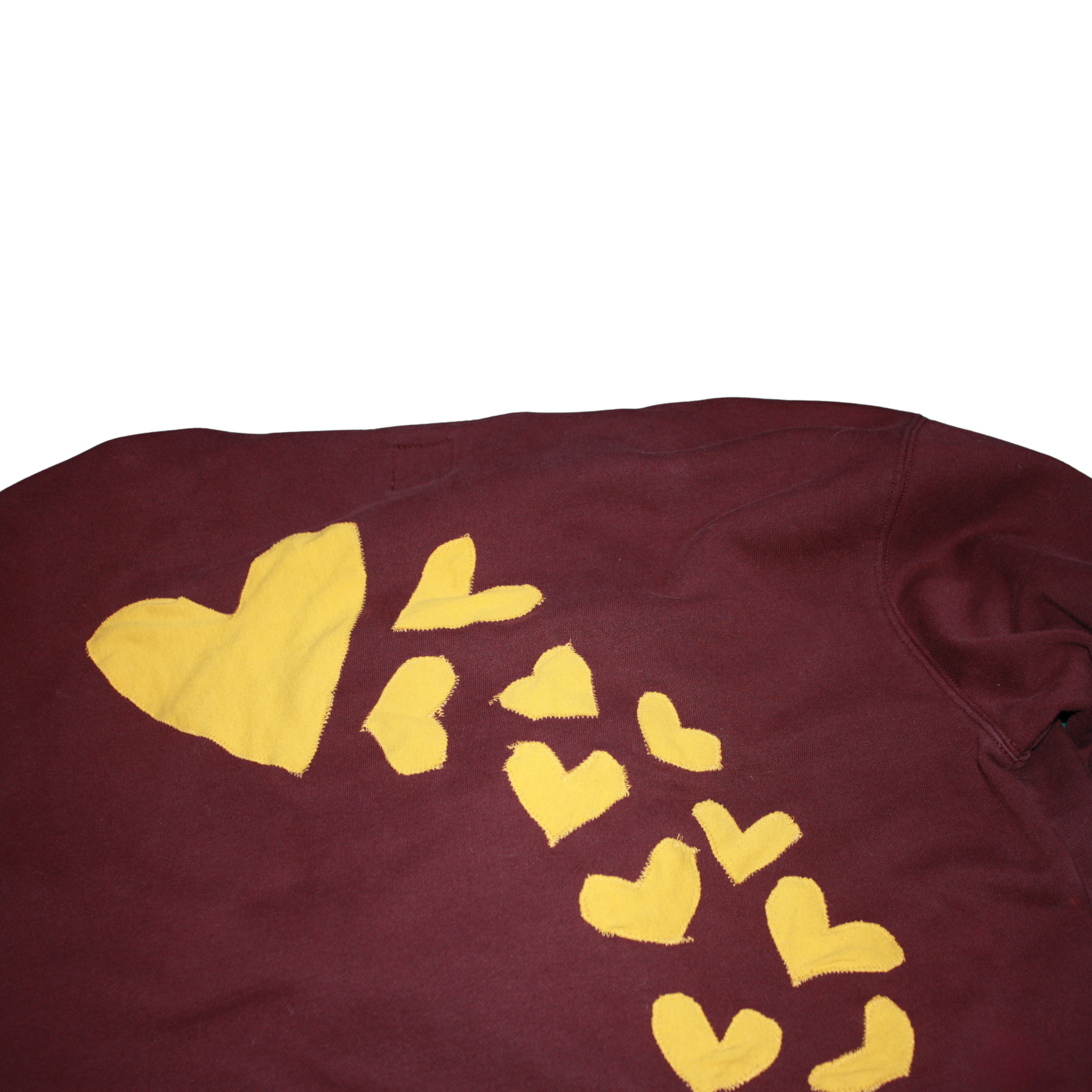 Maroon Vans Hoodie – “Heartline” Reworked Edition