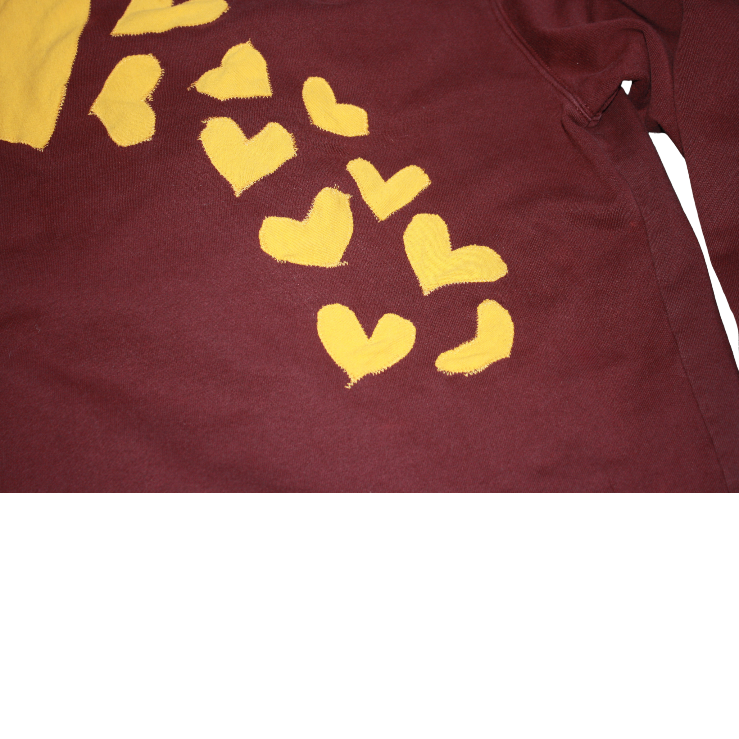 Maroon Vans Hoodie – “Heartline” Reworked Edition