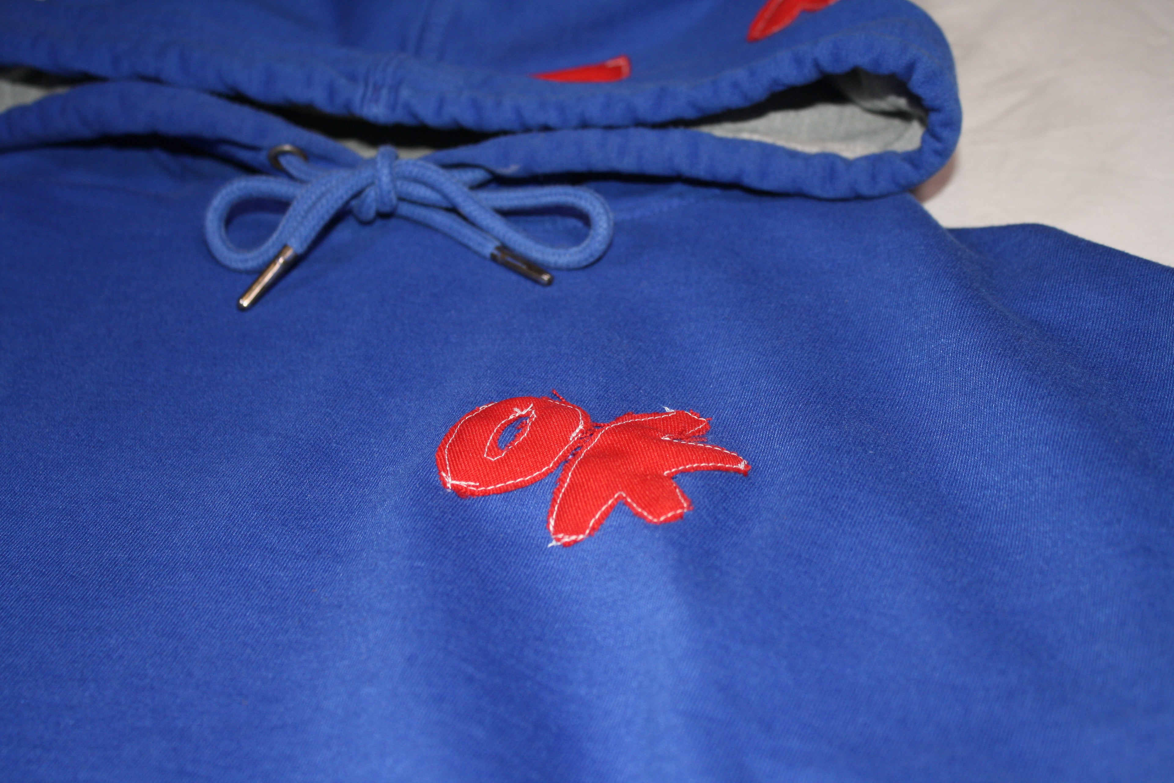 "OK Spider" Custom Blue Hoodie