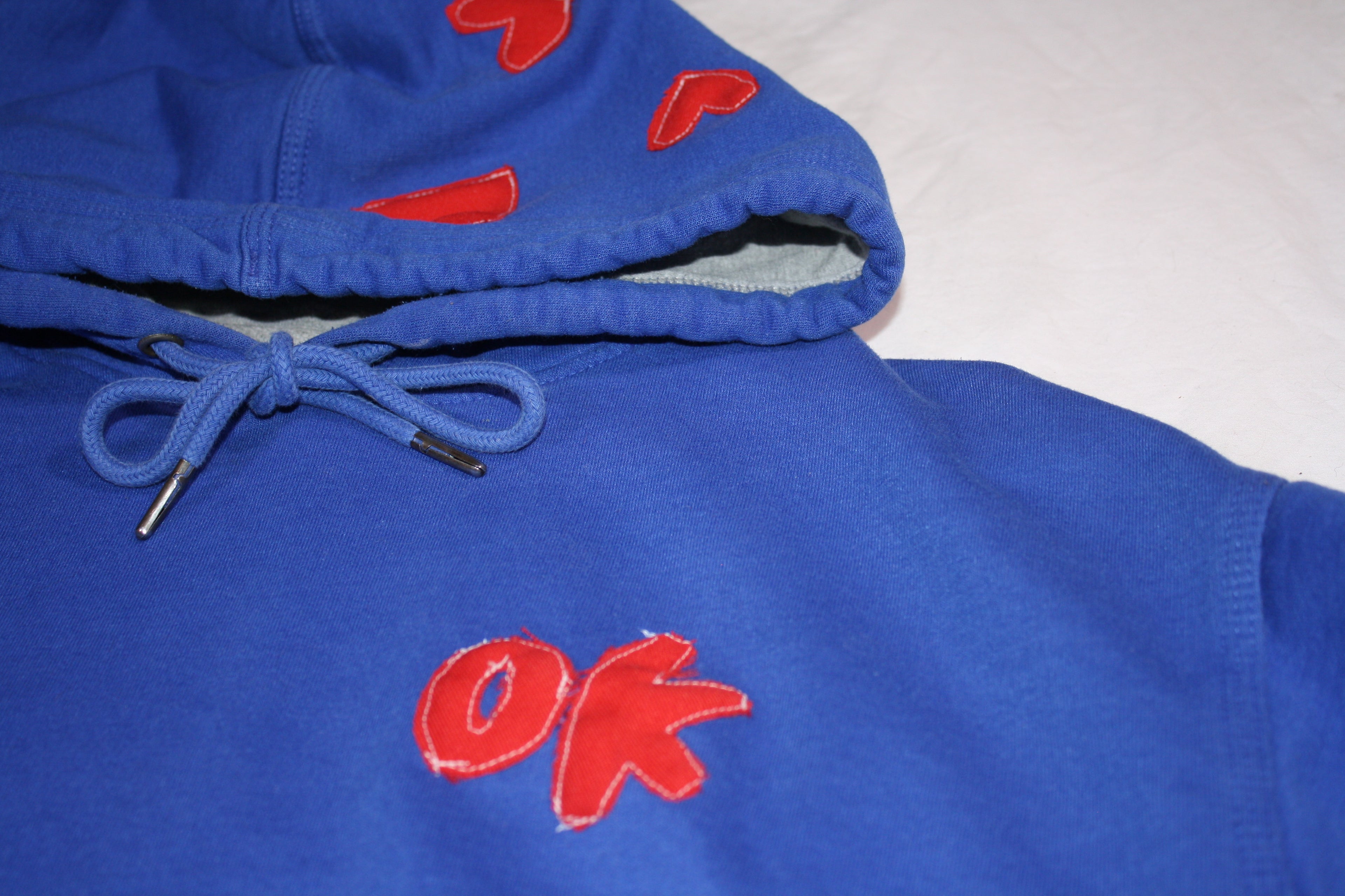 "OK Spider" Custom Blue Hoodie